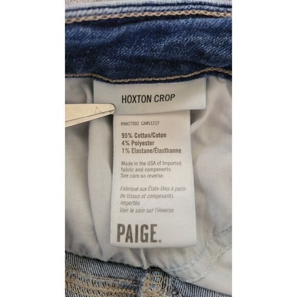 Paige Hoxton Crop Denim Jeans - Picture 4 of 4